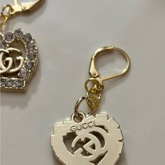 Gucci gold - iridescent Heart zipper pulls/charms - Picture 2 of 2